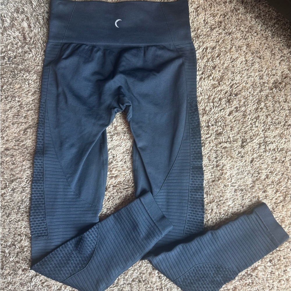 ZYIA Slate Gray Leggings Stretchy Athletic Wear - Picture 2 of 9